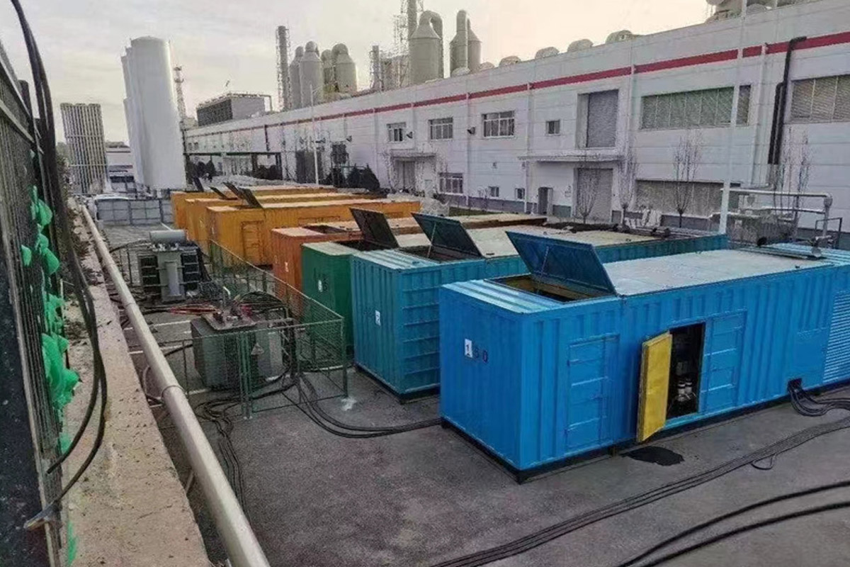 云南发电机租赁施工现场